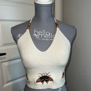 ROMWE White Knit Top